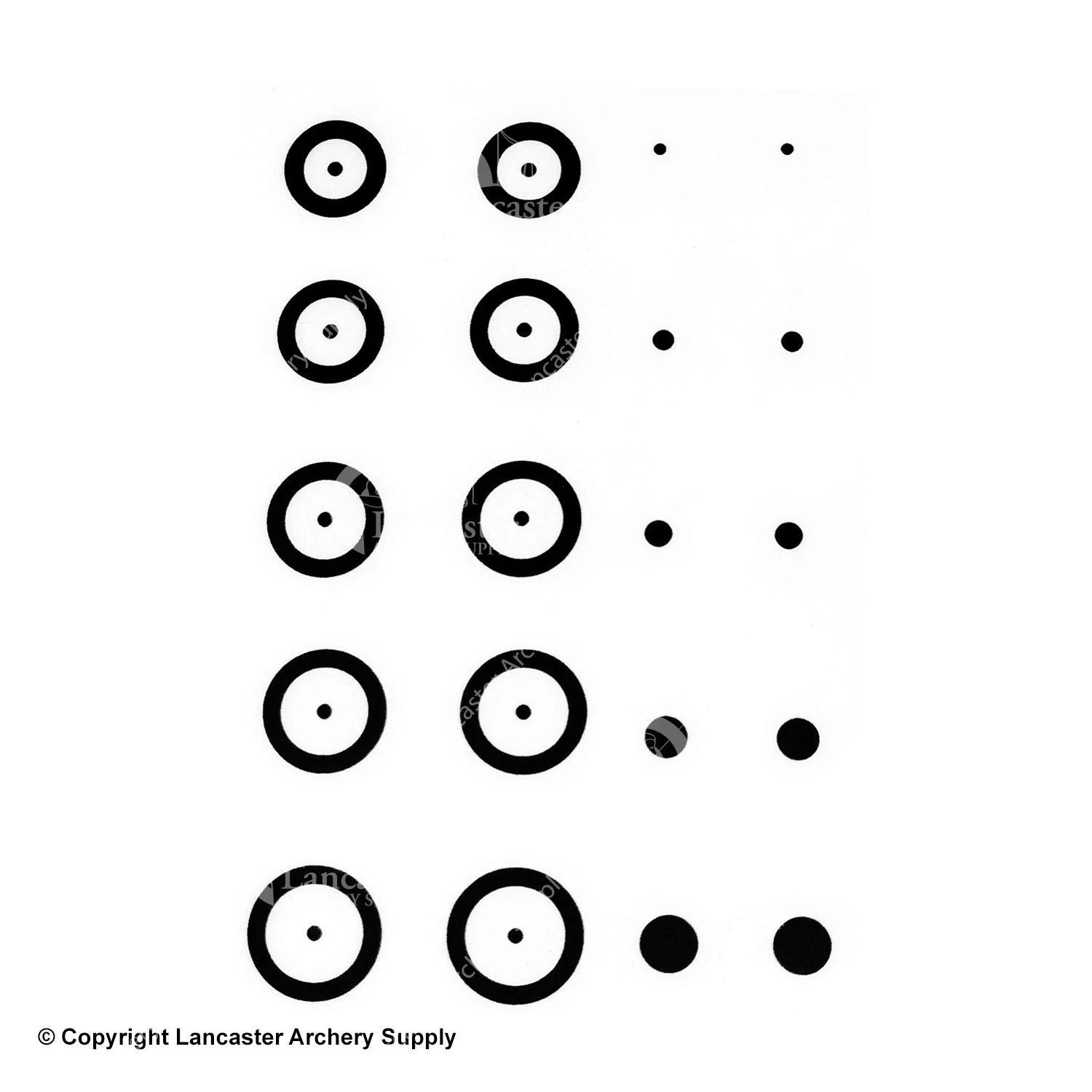 Gunstar Chubby Target Rub-On Aiming Reticles 3 Gunstar Chubby Target Rub-On Aiming Reticles