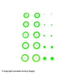 Gunstar Chubby Target Rub-On Aiming Reticles 15 Gunstar Chubby Target Rub-On Aiming Reticles -Archery Pro Shop 2010029 green