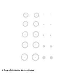 Gunstar Chubby Target Rub-On Aiming Reticles 12 Gunstar Chubby Target Rub-On Aiming Reticles -Archery Pro Shop 2010029 white