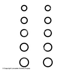 Gunstar Pro Series Rub-On Dots (Mini Circles) -Archery Pro Shop 2010033 black