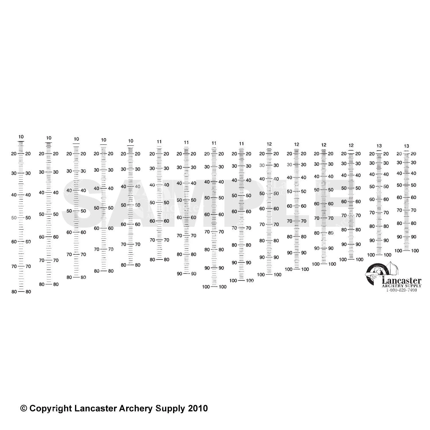 LAS Calibrated Sight Scale (Recurve) 3 LAS Calibrated Sight Scale (Recurve)