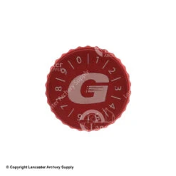 Black Gold Competition 1A Colored Sight Knob Kit -Archery Pro Shop 3200049 red