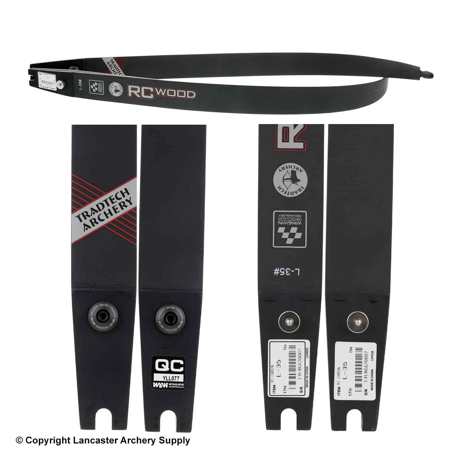 TradTech RC Carbon/Wood Recurve Limbs (Open Box X1030208) 4 TradTech RC Carbon/Wood Recurve Limbs (Open Box X1030208) - Image 2