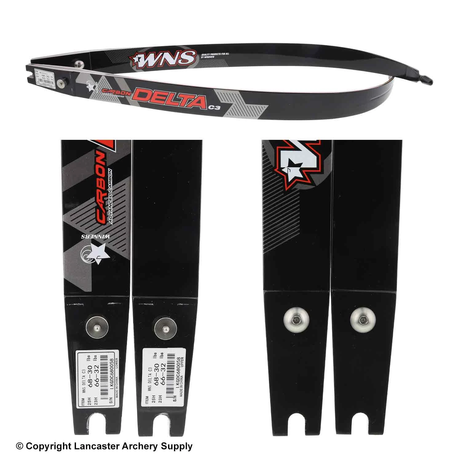 Win Win WNS Delta C3 Carbon/Wood ILF Recurve Limb (Open Box X1030292) 4 Win Win WNS Delta C3 Carbon/Wood ILF Recurve Limb (Open Box X1030292) - Image 2