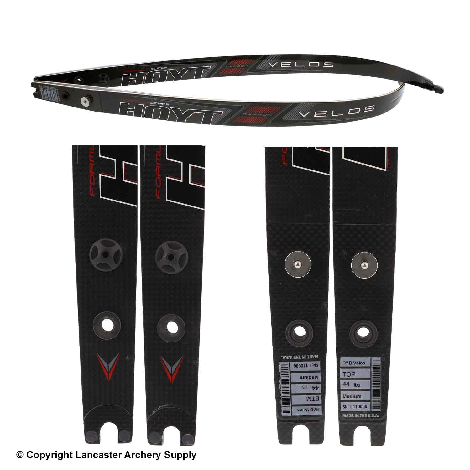 Hoyt Formula Carbon Velos Bamboo Recurve Limbs (Open Box X1030451) 4 Hoyt Formula Carbon Velos Bamboo Recurve Limbs (Open Box X1030451) - Image 2