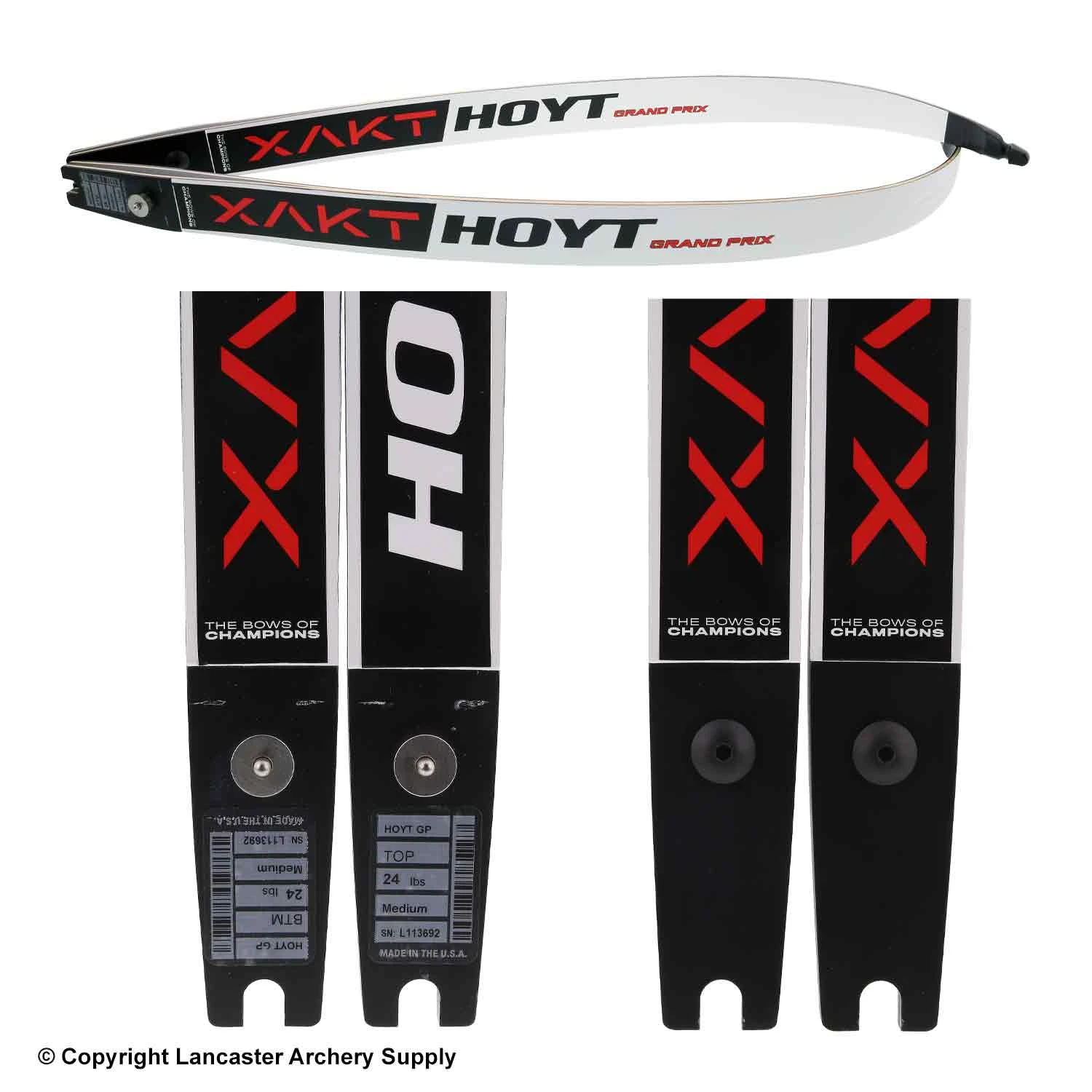 Hoyt Grand Prix Xakt ILF Recurve Limbs (Open Box X1030461) 4 Hoyt Grand Prix Xakt ILF Recurve Limbs (Open Box X1030461) - Image 2