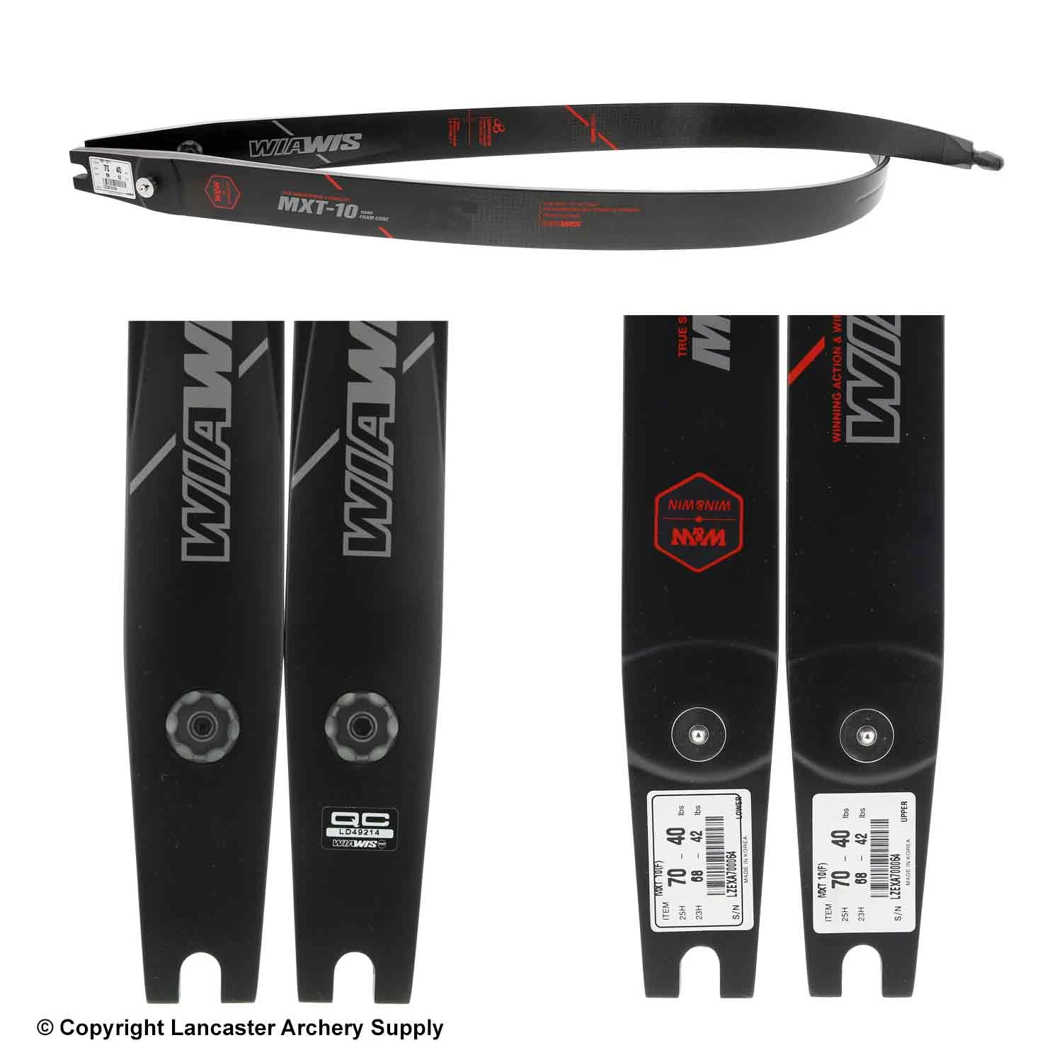 Win & Win MXT-10 ILF Recurve Limbs (Open Box X1033184) 4 Win & Win MXT-10 ILF Recurve Limbs (Open Box X1033184) - Image 2